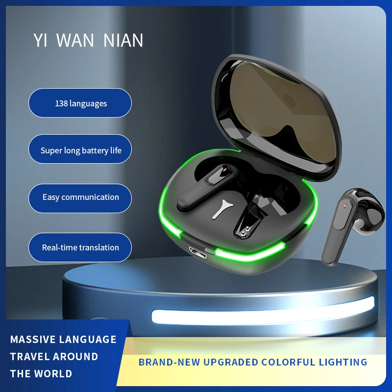 pro60Wireless Earphone Translator Earbuds Online Offline Language