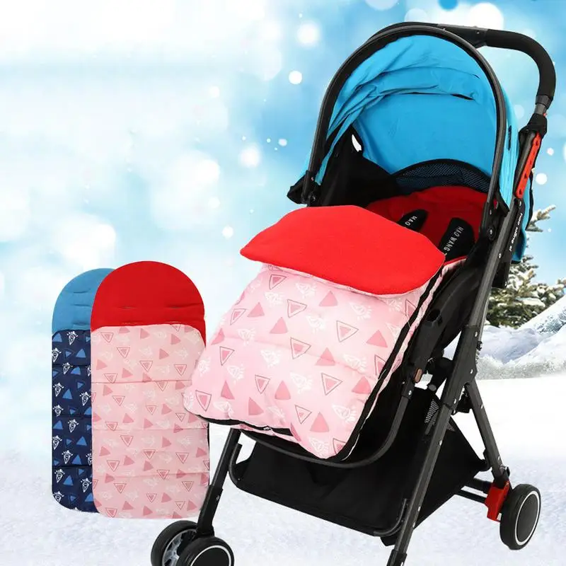 

Baby Stroller Sleeping Bag Windproof Bunting Bag Stroller Foot Cover Thickening Foot Cover For Heat Preservation