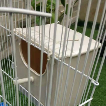 Parrot Breeding Box Hanging Bird Nest Bird Cage Plastic House Mating Box for Lovebird Parakeet Cockatiel Budgie Conure