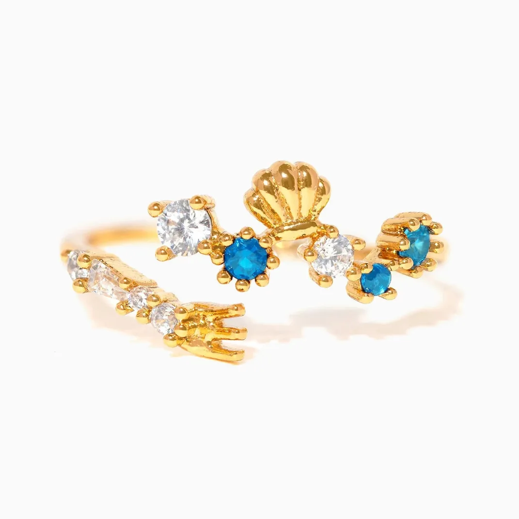 Princess Ring Zircon Princess Ring For Women Girl Fashion Vintage Heart Zircon Animal Adjustable Rings Jewelry Gift