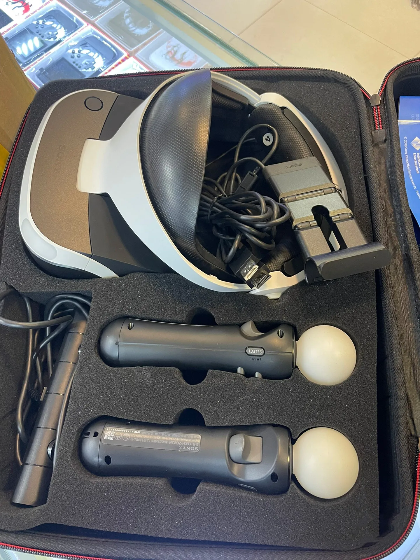 /PS4 VR 헬멧, 2 세대 오리지널 VR + 프로세서 + 모든 케이블, 모든 기능 OK
