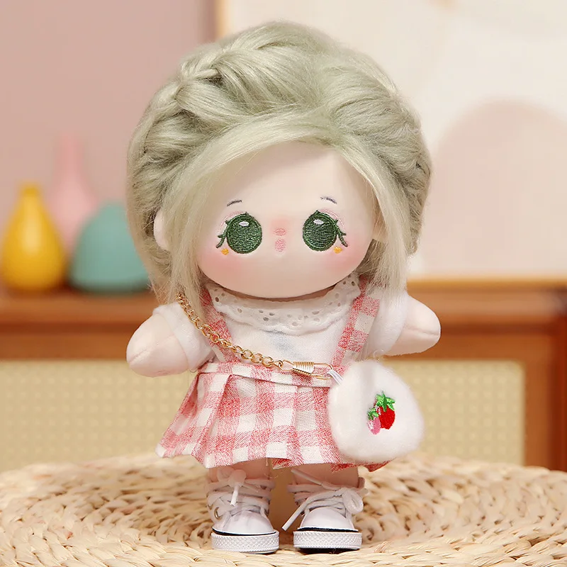 thumbnail image 1 of Muñeca Idol de algodón de 20cm para niños, muñeco Kawaii de peluche, sin atributos, juguetes de Chili, colección de Fans, regalo, 1 of 4