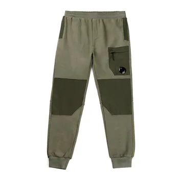 Pantaloni da jogging in pile addensato da uomo Autunno Inverno con coulisse in vita elastica Pantaloni sportivi casual larghi Autunno Inverno 1