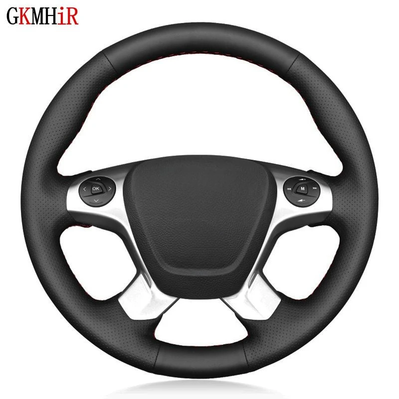 Coprivolante Per Auto In Morbida Pelle Sintetica Nera Per Ford Transit Connect Tourneo Custom Grand Tourneo Connect 2014-2020