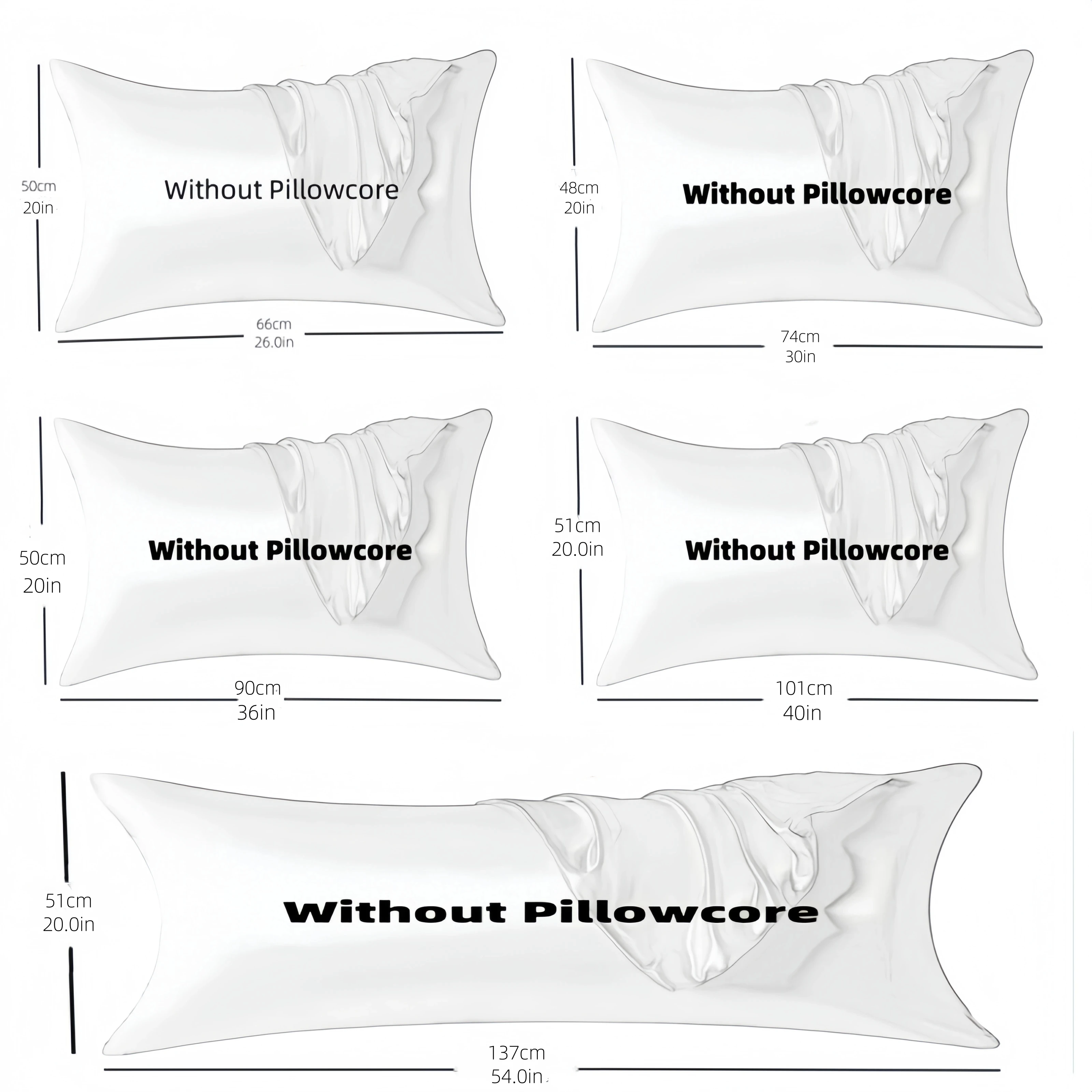 Kuup 1/2pcs Pillowcase Pillow Cover Silky Satin Hair Beauty Pillow Case Comfortable Pillow Case Home Decor Wholesale 2