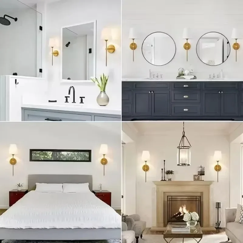 Recharge LED Wall Lamp RGB Bulb Removable Wireless Decoration Bedroom Corridor Hallway Interior Luminaire Bedside Fabric Fixture led light led wall lamp wall light