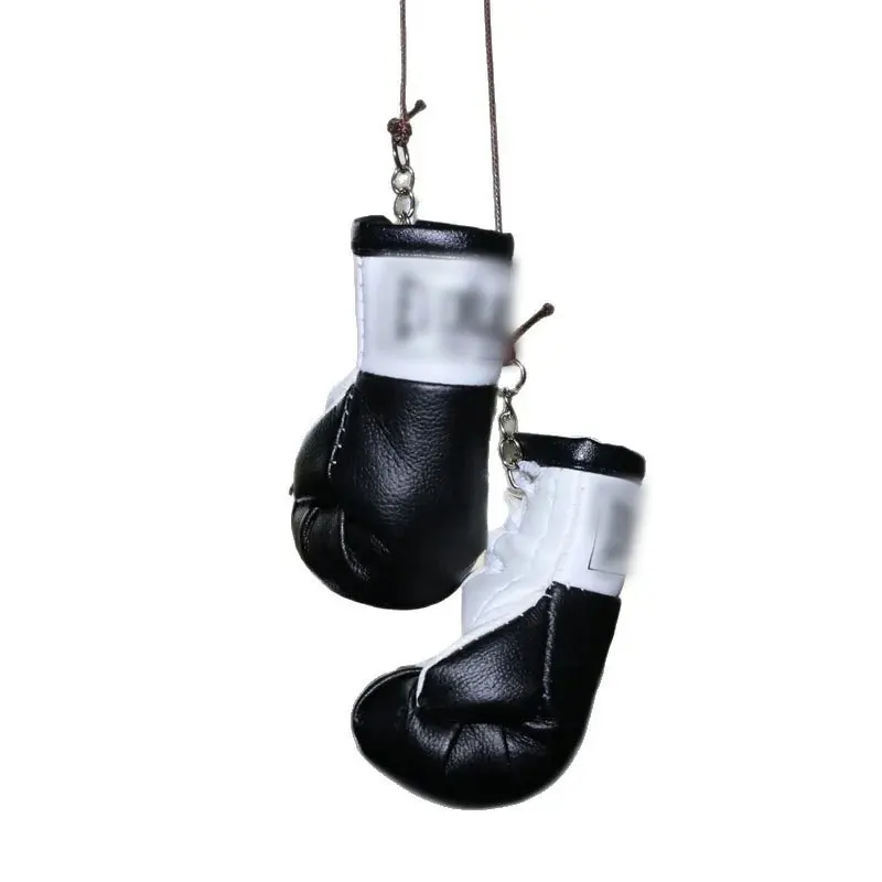 Christmas Boxing Glove Pendant - Mini Car Mirror Hanging Decorations, Festive Rearview Mirror Ornaments for Auto Interiors