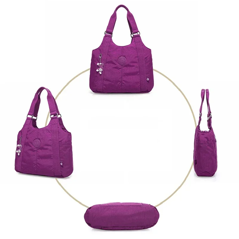 Waterproof Nylon Messenger Bag for Men and Women
