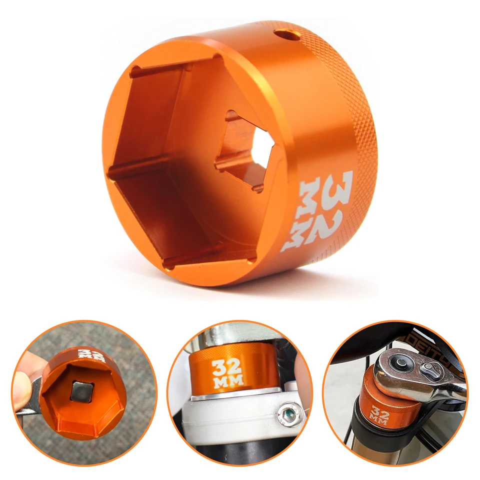 DEWHEL 32mm Fahrradgabel Topcap Tool - Spezial-Werkzeug Für FOX Gabeln, Aluminium