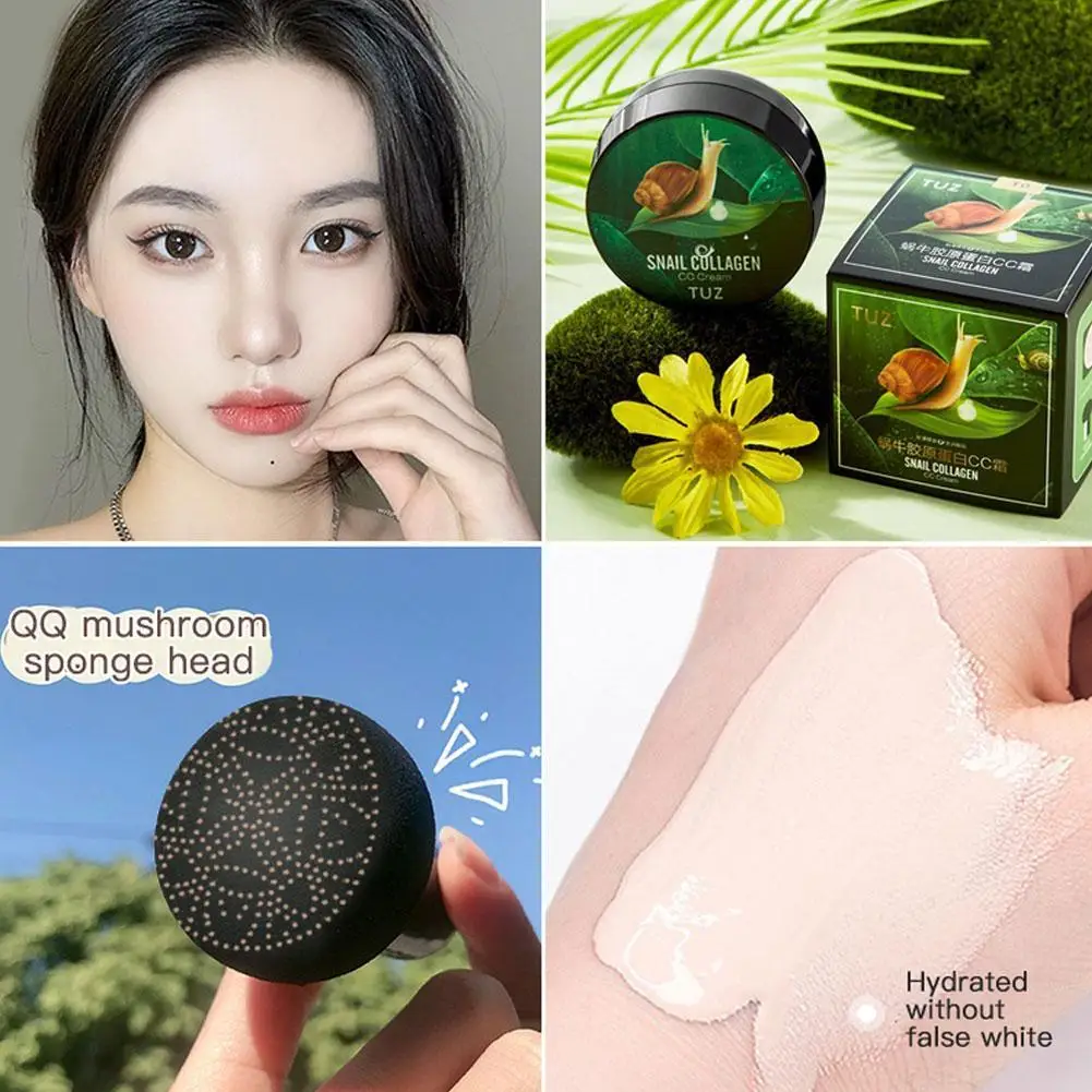

Air Cushion CC Cream BB Concealer Oil Control Concealer Collagen Foundation Snail Moisturizing Cream Liquid CC Brightening R9G2