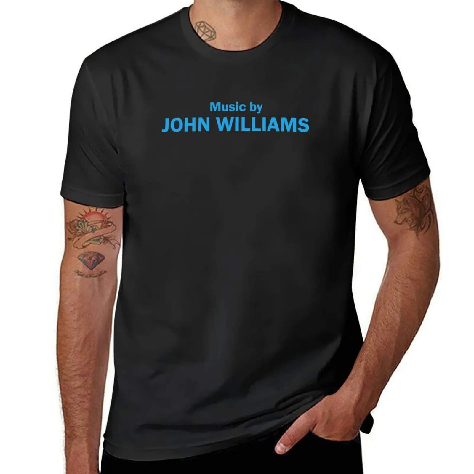 

Music by John Williams T-Shirt heavyweights Blouse Short sleeve tee shirts graphic tees mens graphic t-shirts