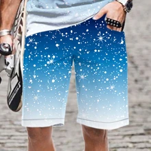 Winter Snowflake Pattern Series Male Shorts Men Man / Woman Short Bape Pants Men's Mens Clothes 2022 New Hip Hop Harajuku Homme