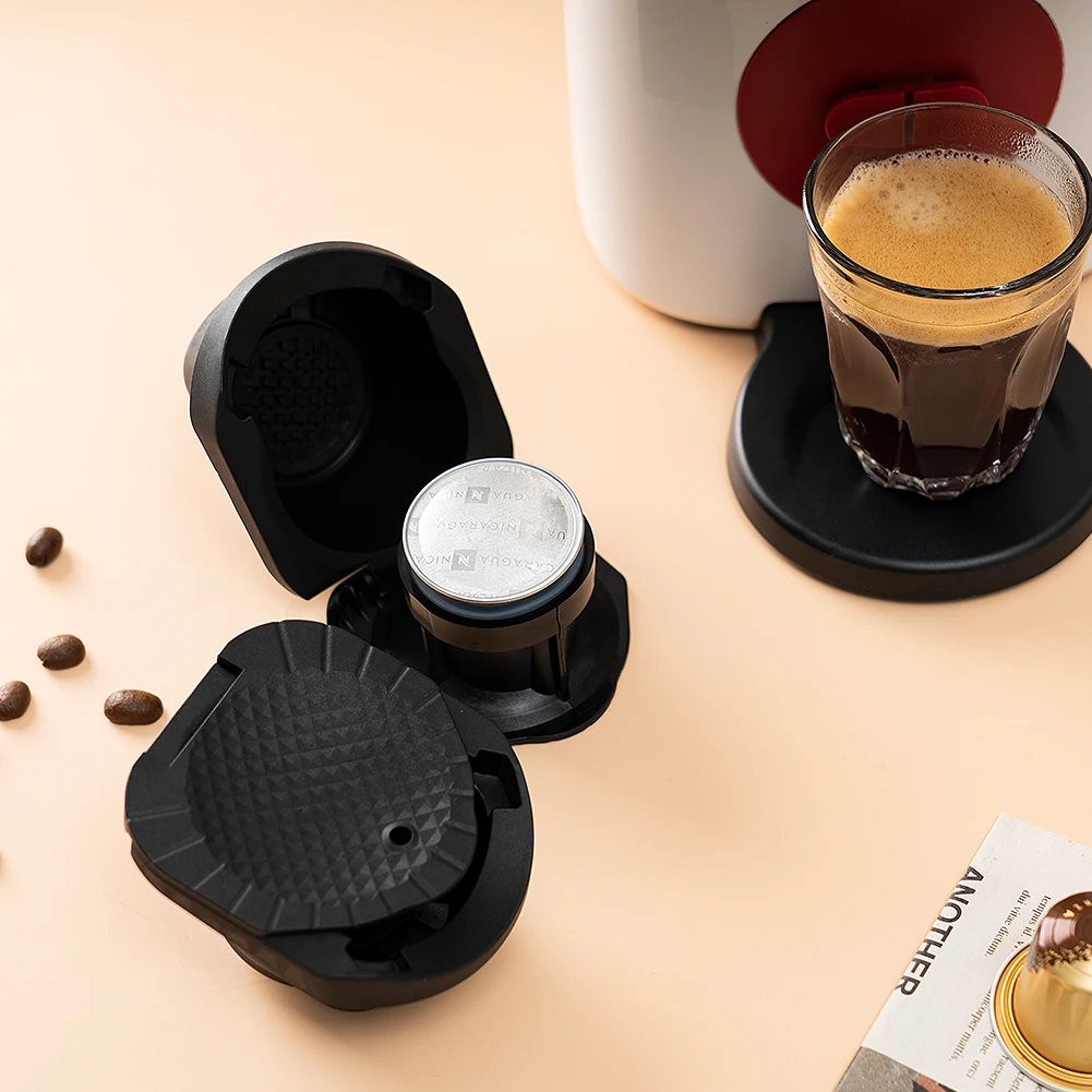Adattatore Per Cialde Di Caffè Riutilizzabile In Acciaio Inox - Supporto Convertitore Da Capsula Grande A Piccola Per Macchine - 5