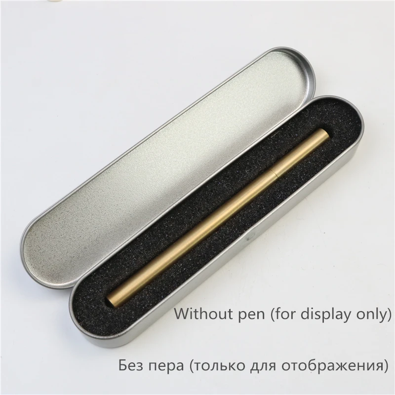 Metal pen case professional text Black Silver pencil box Can make company pencil cases stationery box