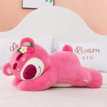 Disney 30cm Story Lotso Cute Bear Strawberry Sofa Plush Pillow Stuffed Toys Children Girls Friends Festivals Birthday Gift 1