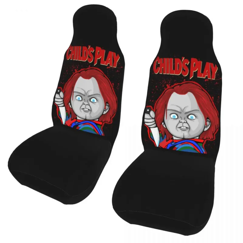 

Child's Play Chucky Universal Car Interior Women Murder Bloody Scary Auto Seat Cover Polyester Hunting