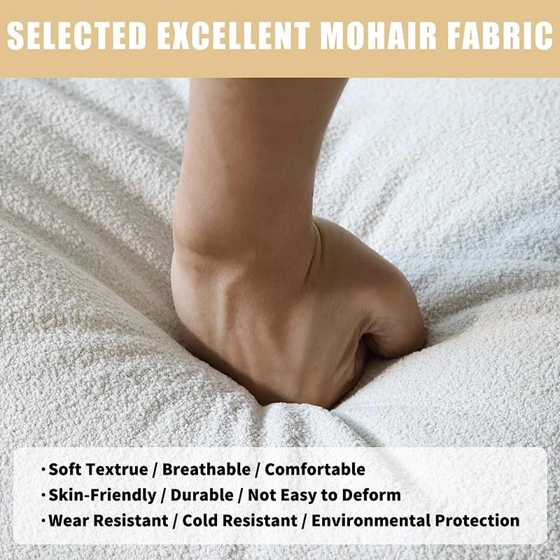 Teddy Fabric Bean Bag Sofa 5