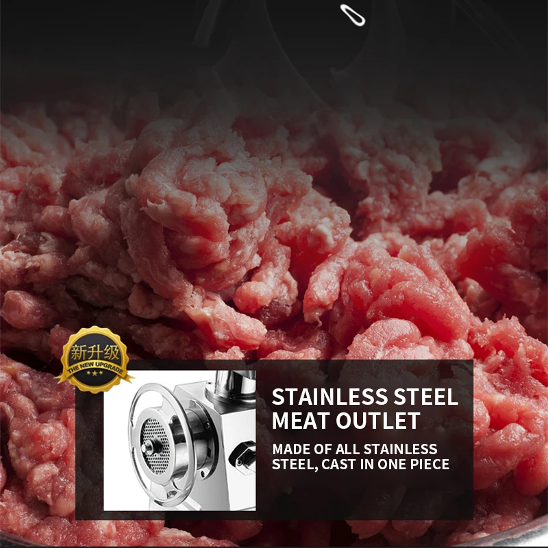 32-A Meat Grinder Stainless Steel 2200W High Power Commercial Electric Meat Grinder Super Power 350KG/H 3