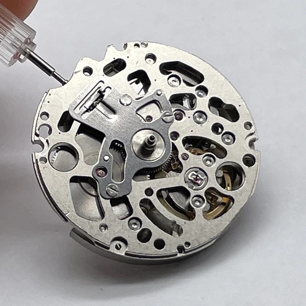 Watch Movement Japan Genuine NH70 NH70A Mechanical Movement 24 Jewels Skeleton Mechanism Modification Automatic Watch Replace Movement