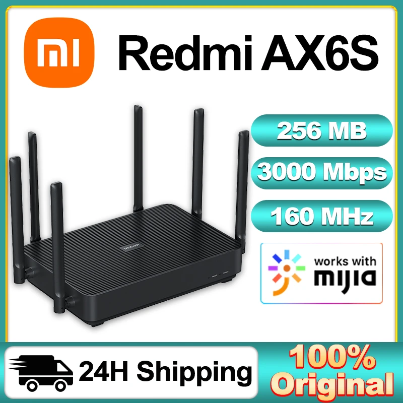 Xiaomi Redmi AX6S Wireless Router 3200 Mbps Vpn Mesh WIFI 6 2.4G 5GHz ...