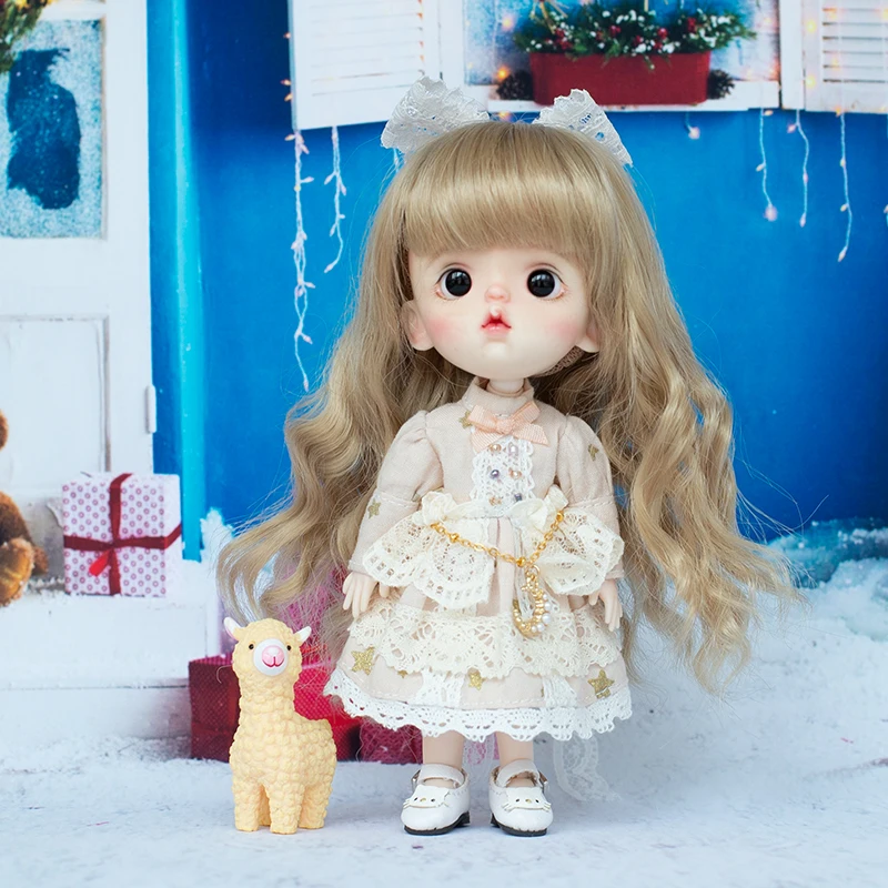 Beautiful Ob11 Clothes Ins Style Suit Pink Blue Doll Skirt Clothes Dress For Obitsu11, Gsc, p9, 1/12bjd Doll Clothes Accessories