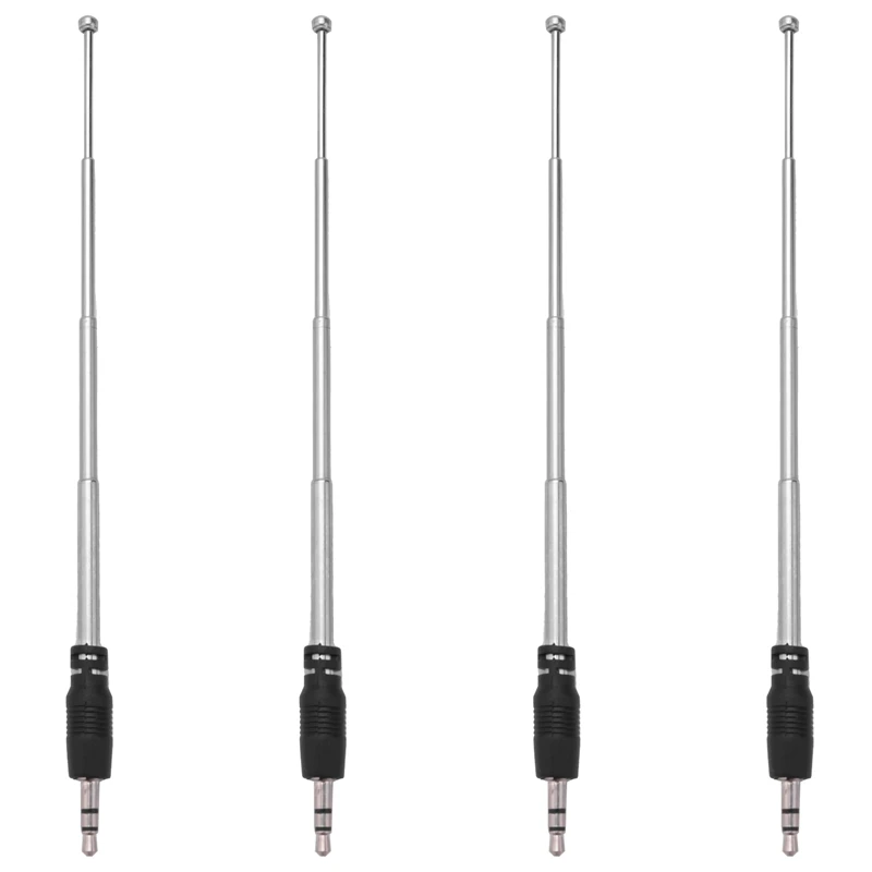 

ABGZ-4X Radio Antenna 3.5Mm 4 Sections Telescopic FM Antenna Radio For Mobile Cell Phone Mp3 Mp4 Audio Equipment