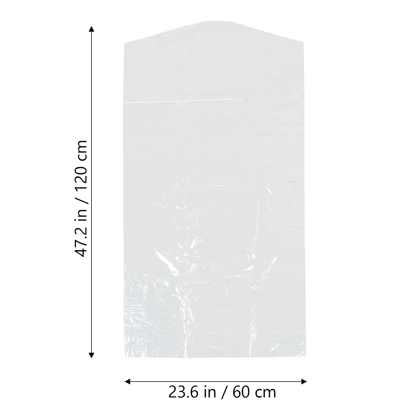 가정용 야외 의류 먼지 커버, 투명 플라스틱 의류 가방, 일회용 방진 보관 가방, 60x90cm
