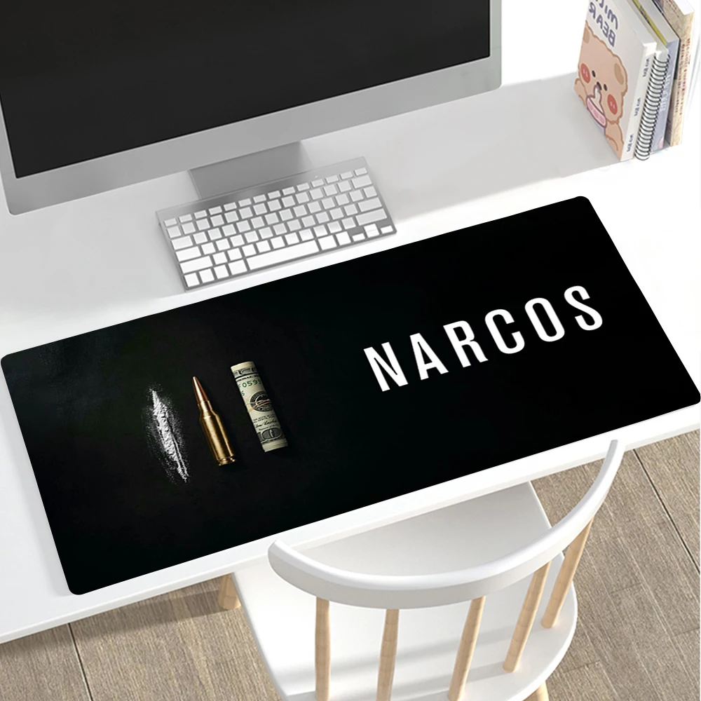 

Narcos TV Series Pablo Escobar XXL Mousepad Alfombrilla Gaming Accessories Non-slip Mouse Pad Anime Mausepad Tappetino Mouse
