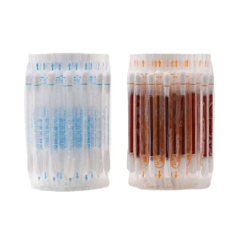 Disposable Iodine Cotton Swabs Iodophor Alcohol Disinfection Care Supplies for Disinfect Wounds and Clean Outdoor Survival Emergency