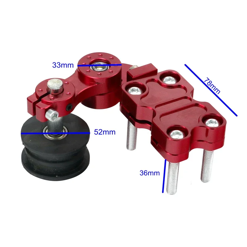 LMoDri Motorcycle CNC Modification Solid Color Chain Tensioner Aluminum Alloy Chain Automatic Adjuster Tensioners