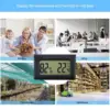 Mini Digital Embedded Temperature Humidity Meter LCD Indoor Convenient Temperature Sensor Left And Right Screens 50~110 Degree 5