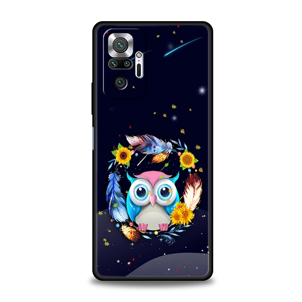 Adorable Cartoon Owl Silicone Phone Case - Stylish and Protective Cover