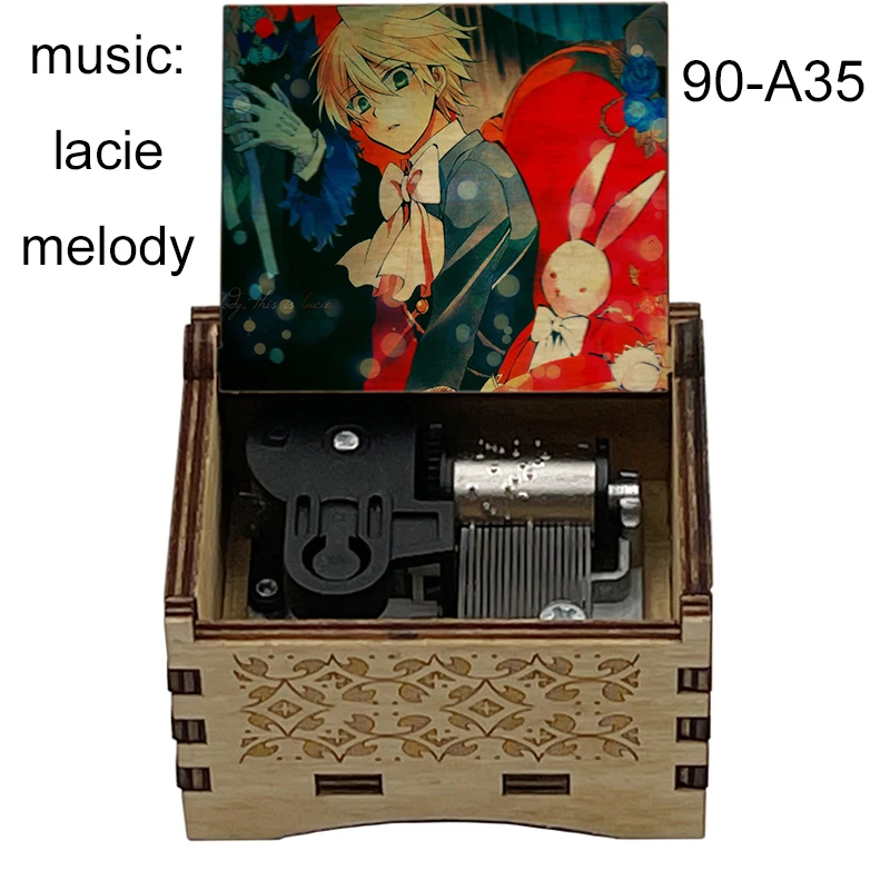 Music Box Carousel Music Box Wooden Lacie Melody Every Time You Kiss Me wind up Music Box for girlfriend girls kids wife Christmas Birthday new year Gift