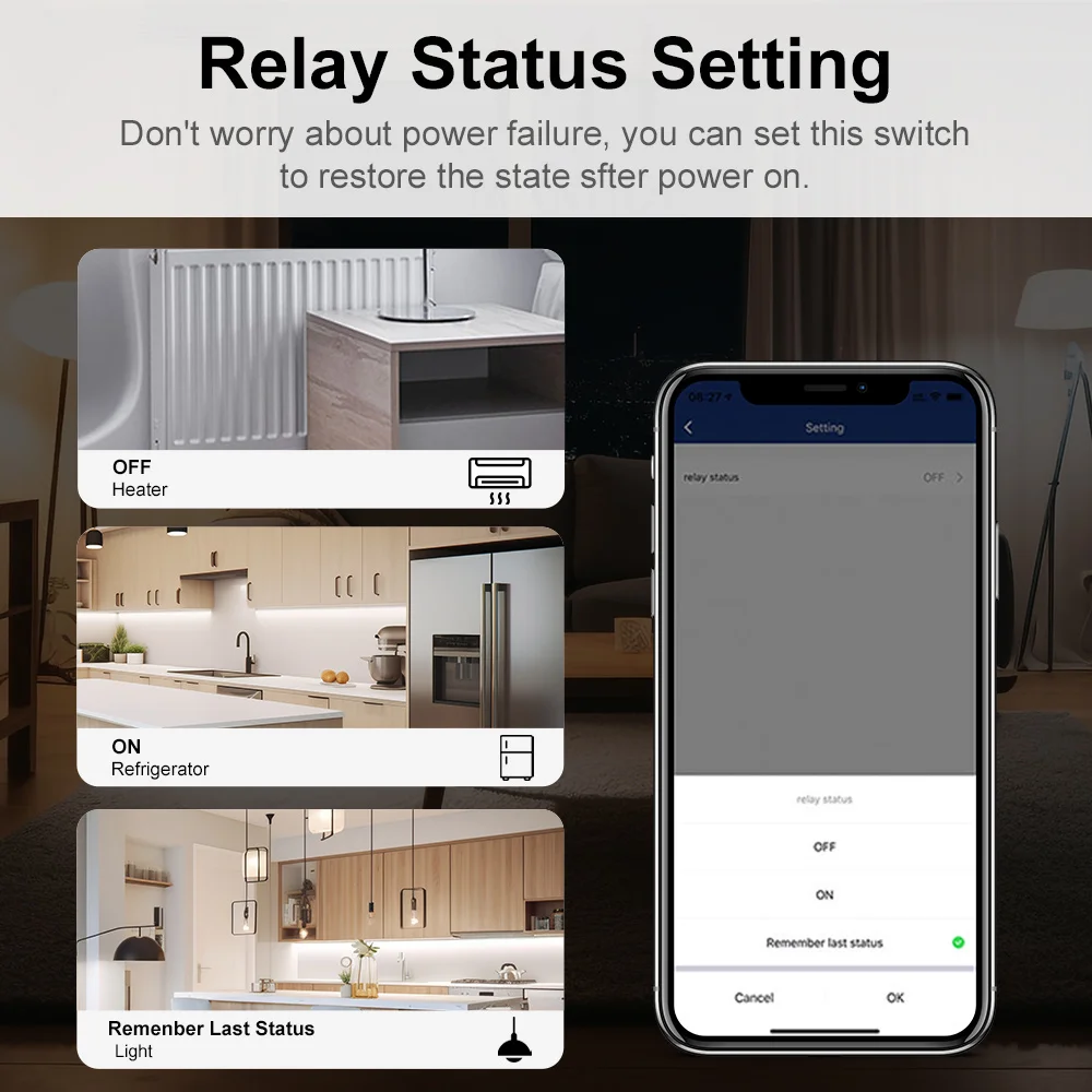 16A ZigBee3.0 Smart Light Switch, Home Automation Mini DIY Breaker, Supports 2 Way, Work With Zigbee2MQTT Home Assistant