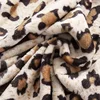 Super Soft Coral Fleece Flannel Blankets Leopard Stripe Printed Sofa Bed Bedspread Plaid Blankets 4