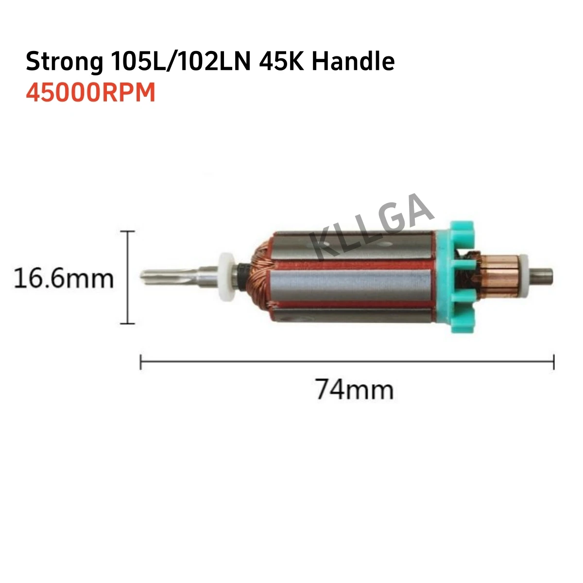 Micromotor Handpiece Motor Rotor Electric Manicure Nail Drill Handle Accessories For Strong 102L 105L Marathon H37L1 35K 40K 45K nail drill bits electric nail drill manicure set electric nail grinder electric motor dental drill accessories