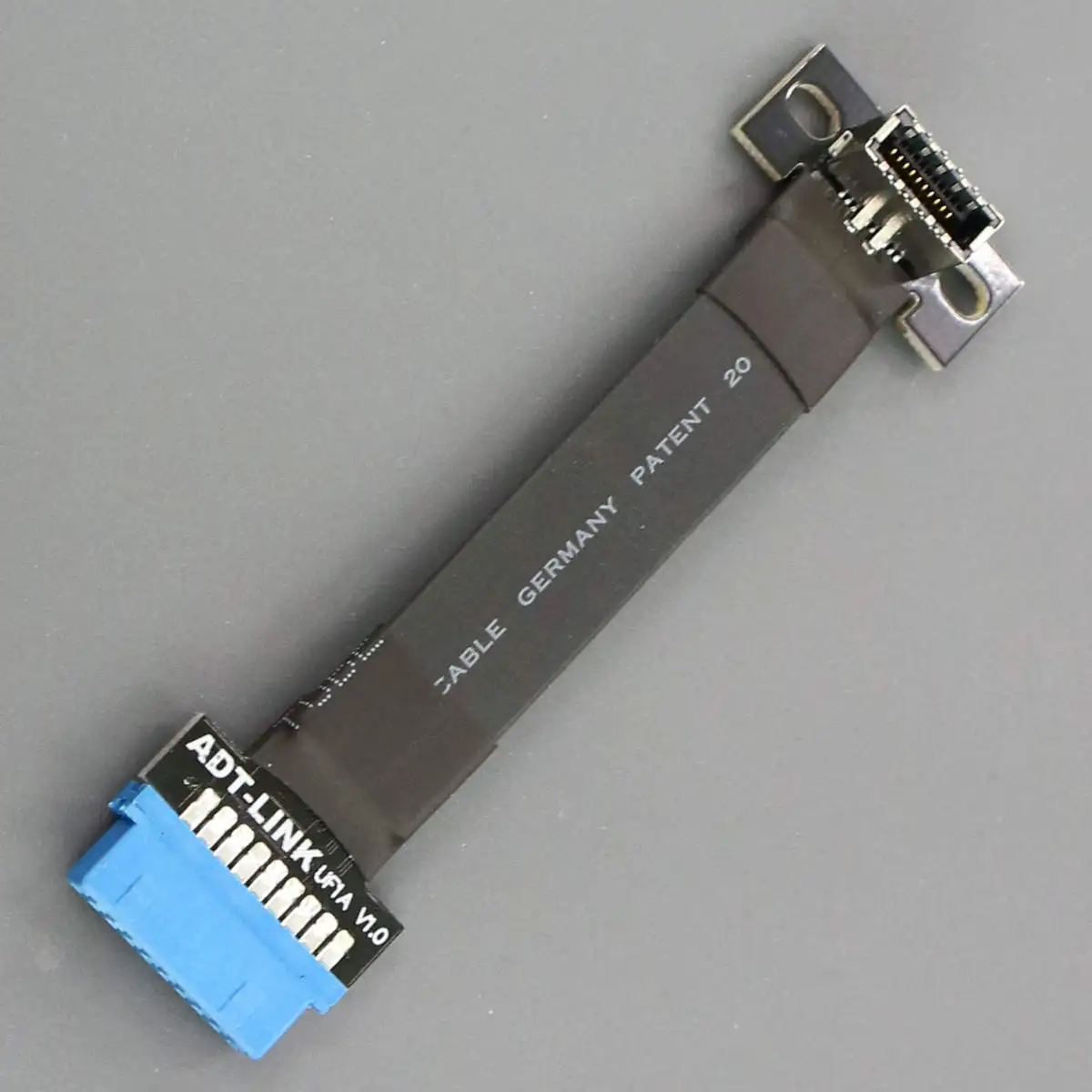 5Gbps USB 3.0 Internal 20Pin Front Panel Adapter Type-E Socket Header to USB 3.0 Int.19P Male Extension Flat Cable