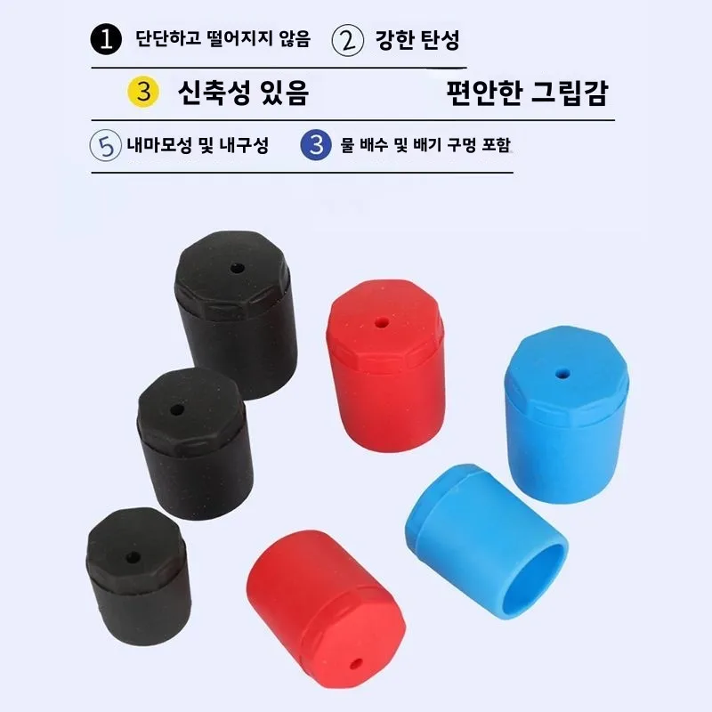 낚싯대용 실리콘 보호 캡 루어 로드 엔드 블록 전면 고정 링 낚시 액세서리 내구성 있는 야외 캠핑 여행 장비