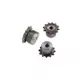 #25 Chain Drive Sprocket 9 Tooth to 24 Tooth Pitch 1/4" 6.35mm 04C Roller Chain Sprocket 45# Steel 1PCS