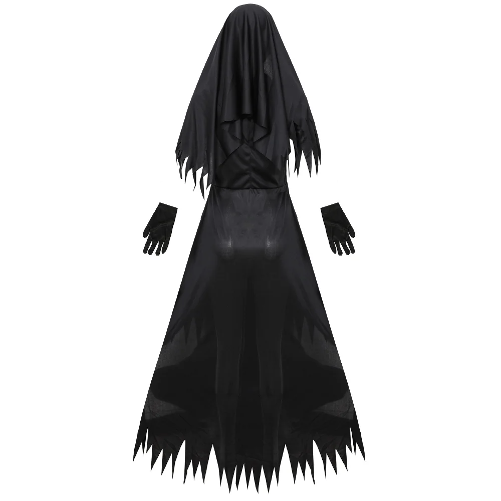 Halloween Costume for Women Nun Costume Cosplay Costumes Vampire Demon Cross Print Long Dress Party S-XL косплей cosplay costume