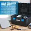 21" Modular Tool Box System with Interior Organizer Tray Heavy-Duty Latches Reinforced Hinge and Locking Point Durable and 3