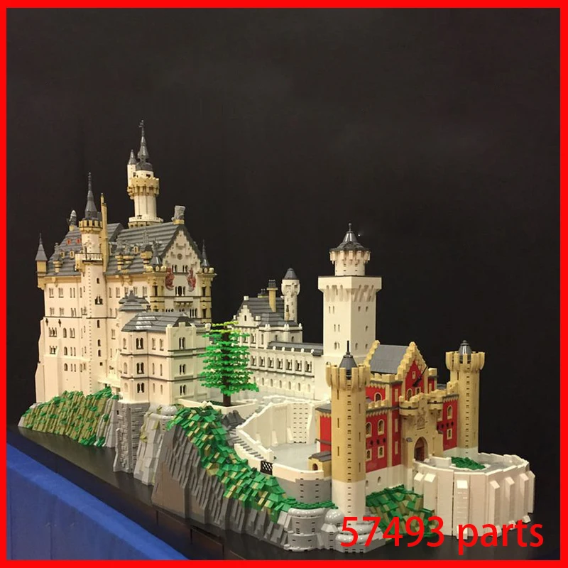 

MOC-123380 DIY Batu Bata Tampilan Jalan Gift 57491PCS Toys Mainan Blok Bangunan Modular Model Kastil Neuschwanstein Jerman Resmi