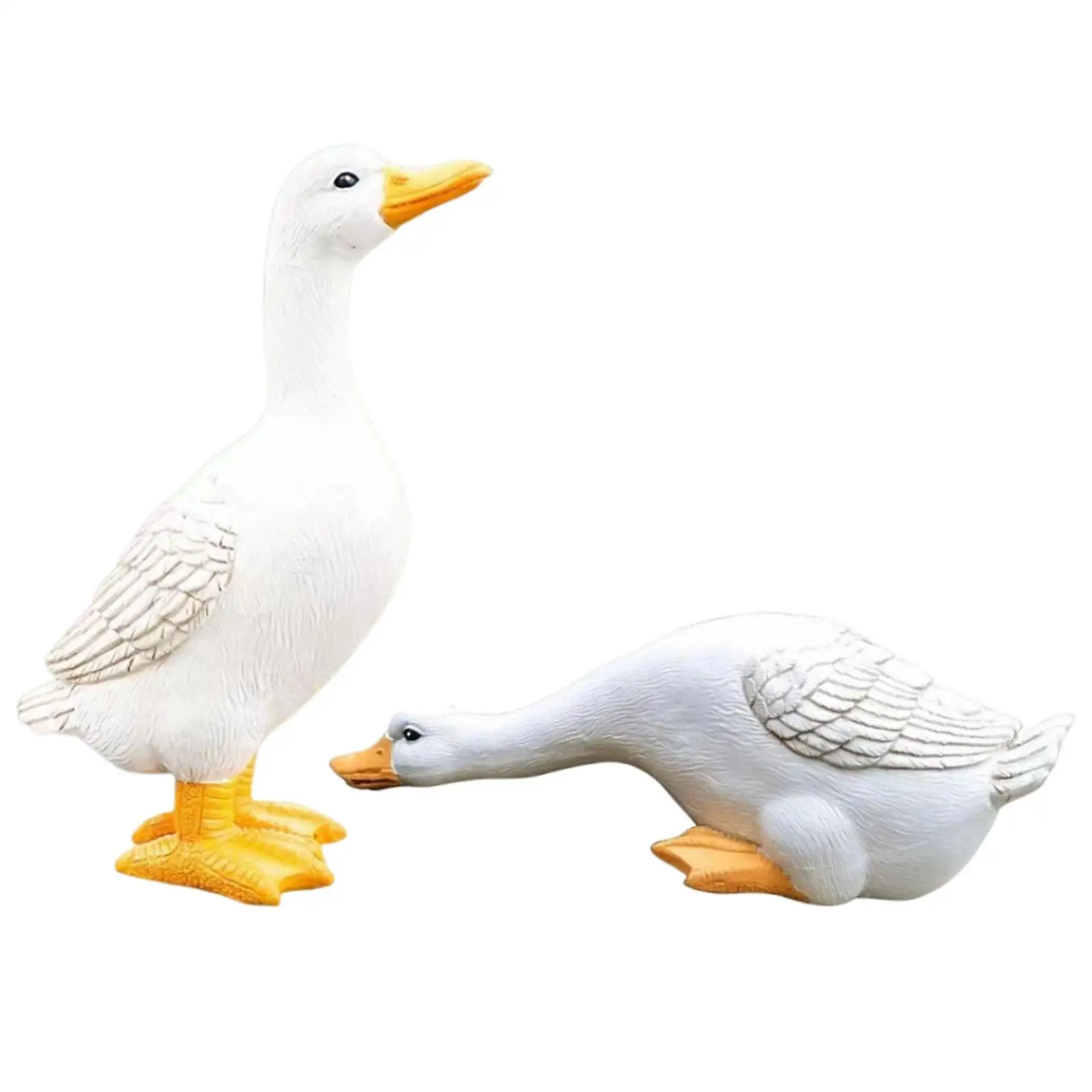 

Outdoor Statues Weatherproof Collectible Creative Home Decor Funny Small Resin Duck Figurines for Gardening Gifts Backyard Patio