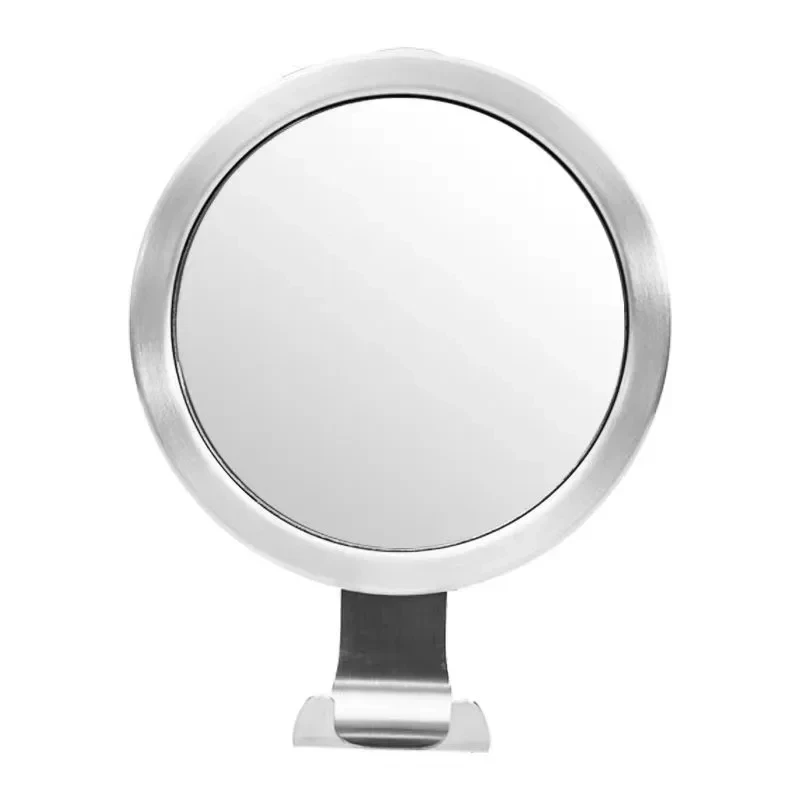 Bathroom Anti-fog Mirror Powerful Suction Cup Bath Shower Mirrors Wall Mounted Make Up Man Shaving Mirror With Shaver Holder 5