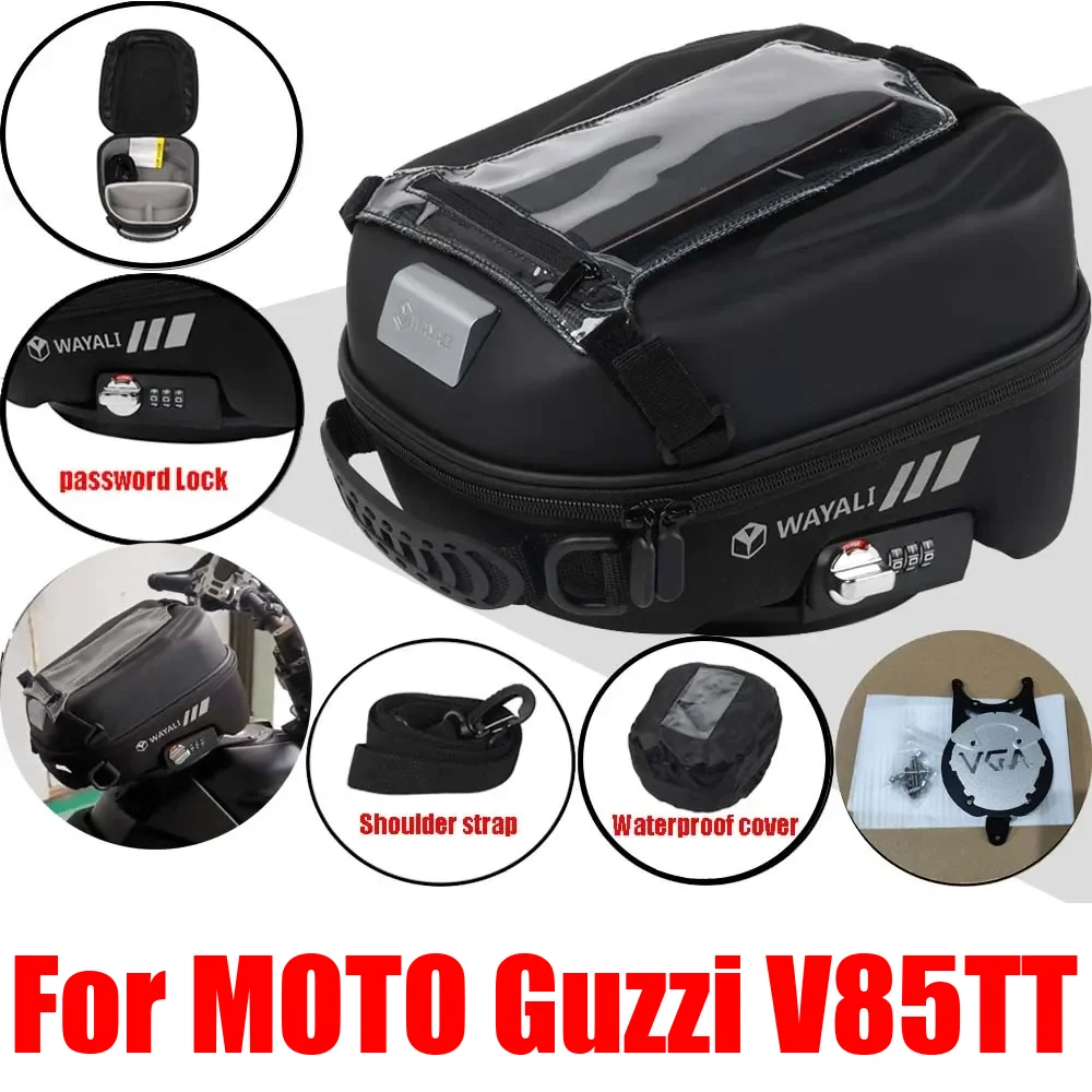 MOTO Guzzi V85TT V85 TT V 85 TT V 85TT 용 탱크 백, 오토바이 액세서리, 수하물 보관 가방, 탱크록 레이싱 배낭