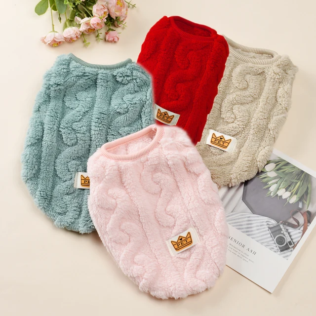 Autumn Winter Pet Cat Clothes Soft Fleece Vest Sweater For Small Dogs Cute Puppy Kitten Pullover Jacket Sphynx Cats Costumes 2