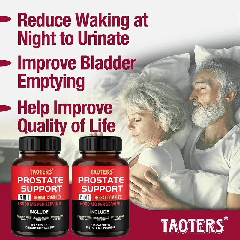 Prostate Support Hair Loss Vegetarian Prostate Health Urinary Health Frequent Urinary For Men and Women