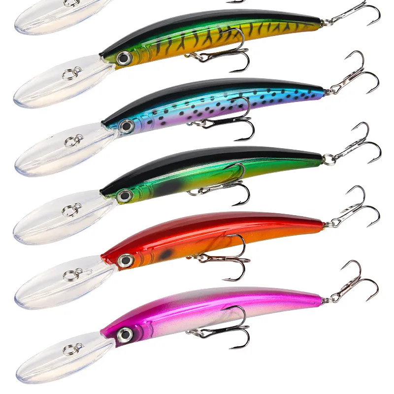 1/5/10 Stück 17,5cm 16g Bionischer Minnow-Angelköder, Kunstköder für Barsch, Trolling, Crankbait-Wobbler mit 3D-Augen zum Karpfenangeln – Detail 13