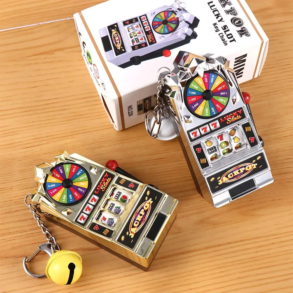Mini Gambling Slot Machine Key Chains Pocket Fruit Lucky Jackpot Gadget  Antistress Toys Funny Games Keychain - AliExpress