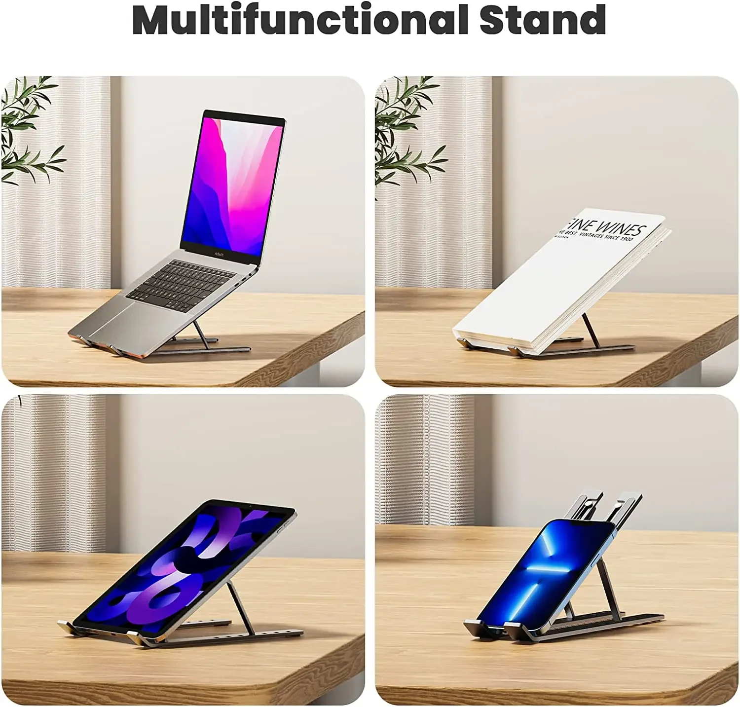 Portable Laptop Stand laptop stand Aluminum Notebook Holder Foldable 10 To 15.6 Inches Laptop Bracket for Macbook Air Pro Xiaomi Accessories